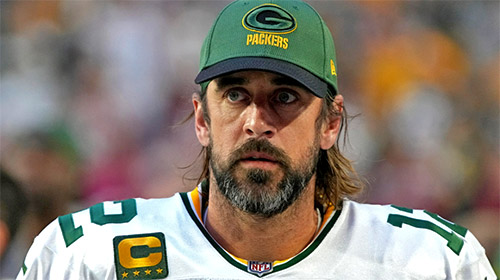 Green Bay Packers quarterback Aaron Rodgers (12) is shown during the first half of an NFL football game against the Arizona Cardinals.