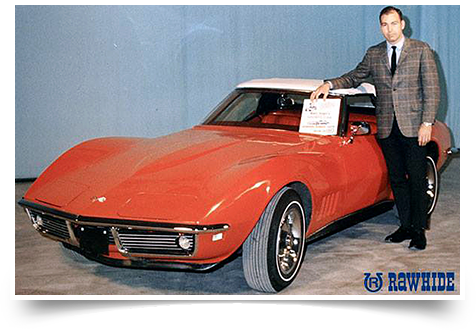 Bart Starr donating the proceeds from the sale of his Corvette to Rawhide Boys Ranch.